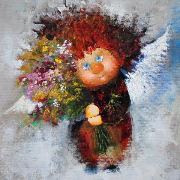 Живопись ангелочки чувиляева Галина