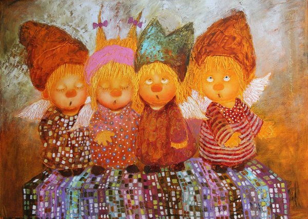 Художник Галина чувиляева ангелочки