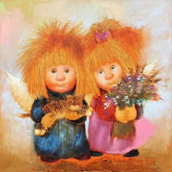 Рыжий ангел картины Галина чувиляева