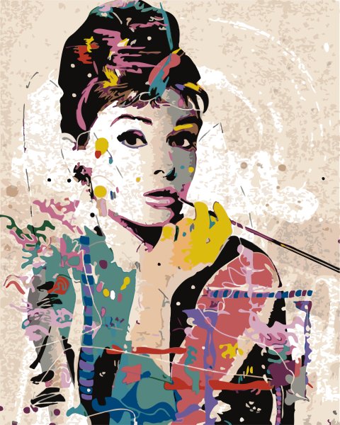 Одри Хепберн картина поп арт