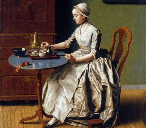 Лиотар Шоколадница в Дрезденской галерее