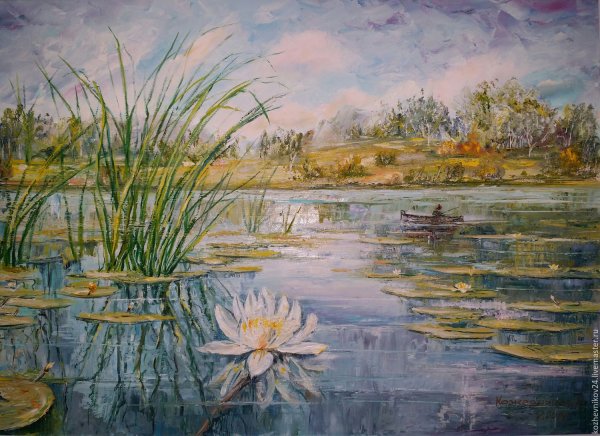 Игорь Белковский. «Натюрморт с васильками». 1995 Г.