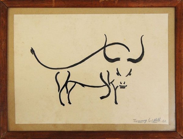 Оскар Домингес картина бык