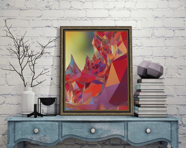 Картины маки с поталью