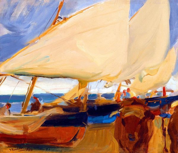 Хоакин Соролья лодки