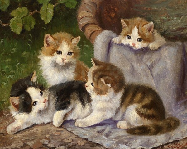 Картина котенок