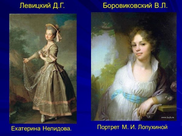 Д Г Левицкий портрет Екатерины Нелидовой