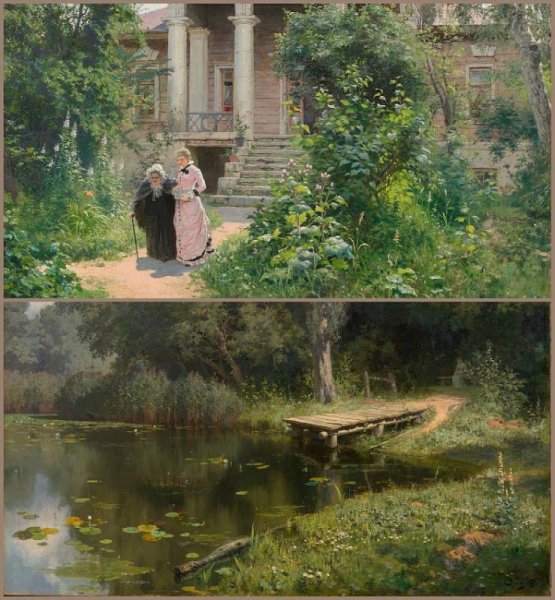 Картина Поленова Бабушкин сад