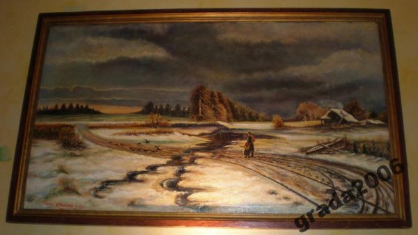 Картина оттепель художника Васильева