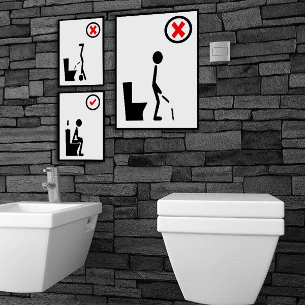 Постеры в туалет на стену