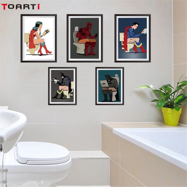 Панно в туалете