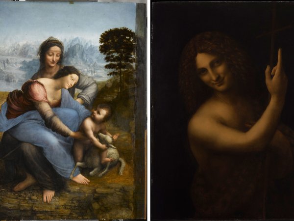 Леонардо да Винчи Святая Анна с Мадонной и младенцем Христом