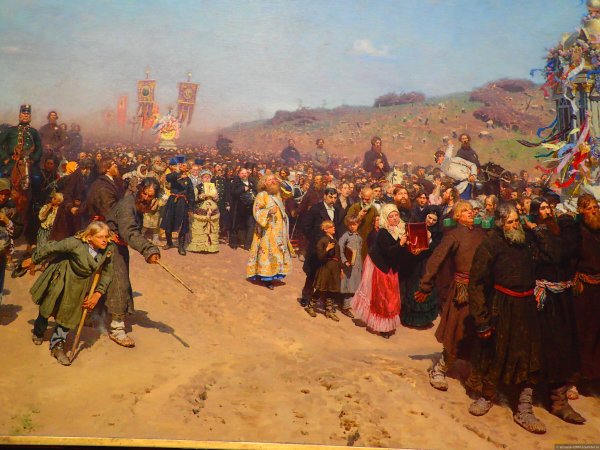 Репина «крестный ход в Курской губернии»