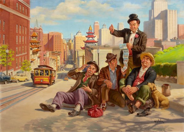 Сотворение Адама перерисованная