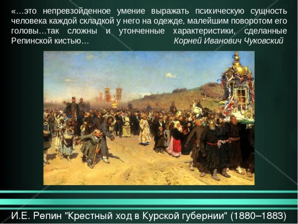 Крестный ход в Курской губернии Репин