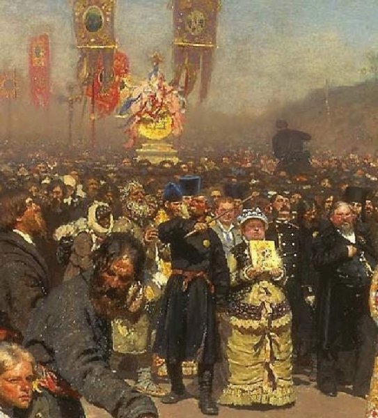 Репина «крестный ход в Курской губернии»