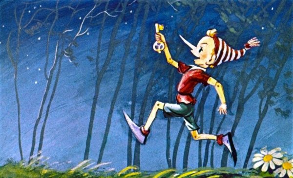 Иллюстрации к сказке золотой ключик или приключения Буратино