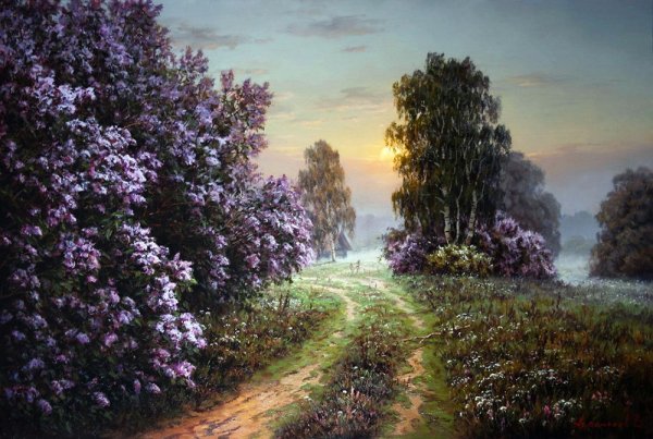 Артамонов Валерий Анатольевич художник сирень