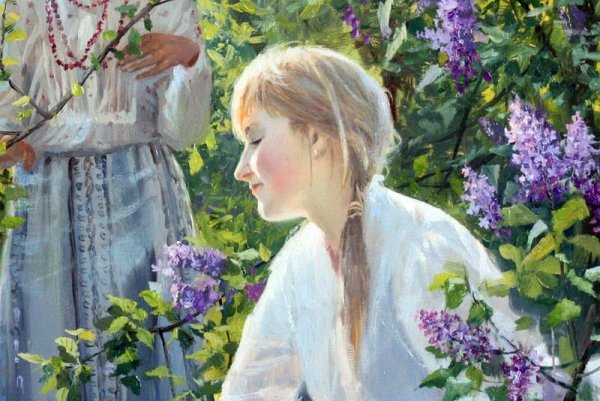 Художник Владимир Жданов сирень