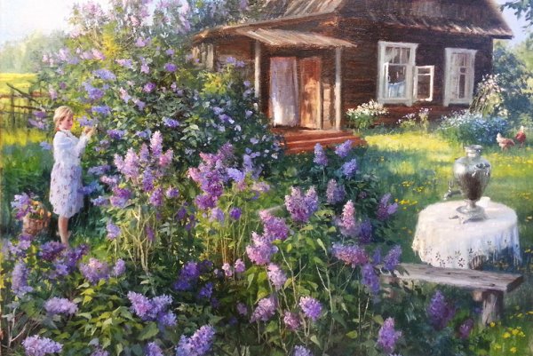 Владимир Жданов живопись деревня