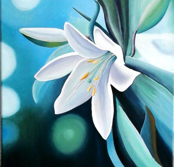Картины с лилиями