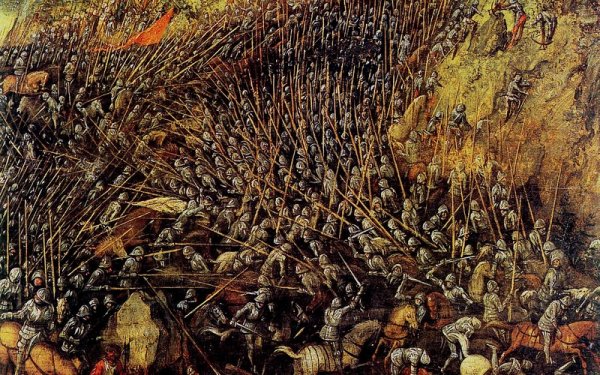 Картина Питера брейгеля "самоубийство Саула".