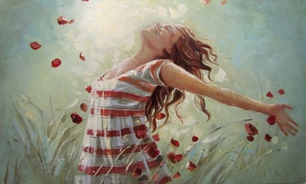 Счастье акварель