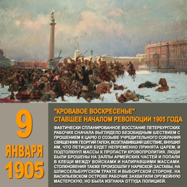 9 Января 1905 кровавое воскресенье