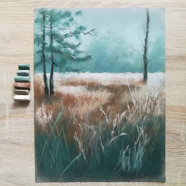 Рисунки пастелью