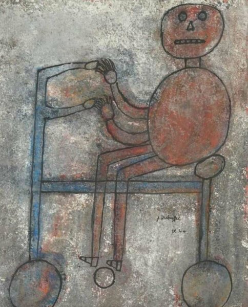 Жан Дюбюффе велосипедист 1944 г