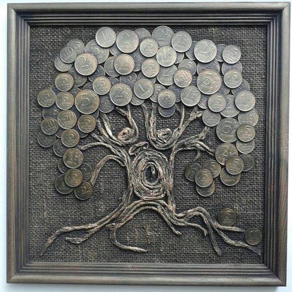 Панно из монет