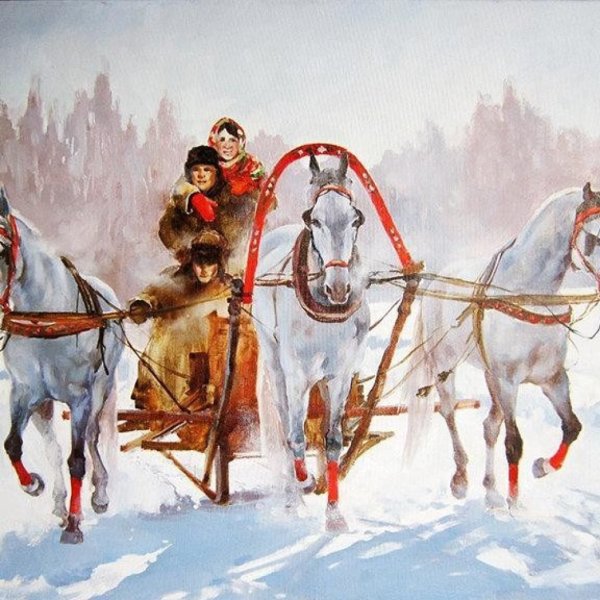 Васнецов тройка с бубенцами