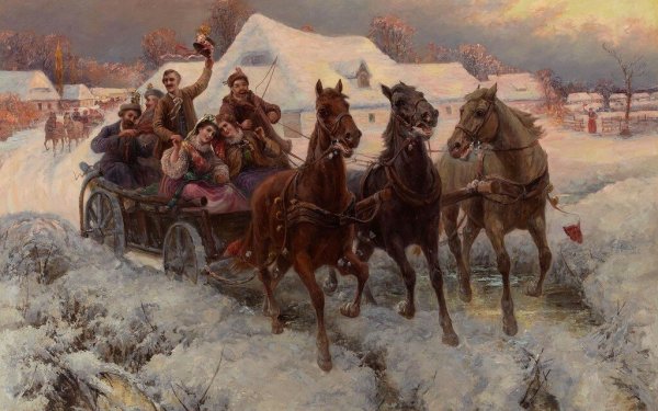 Тройка. Художник Николай Самокиш