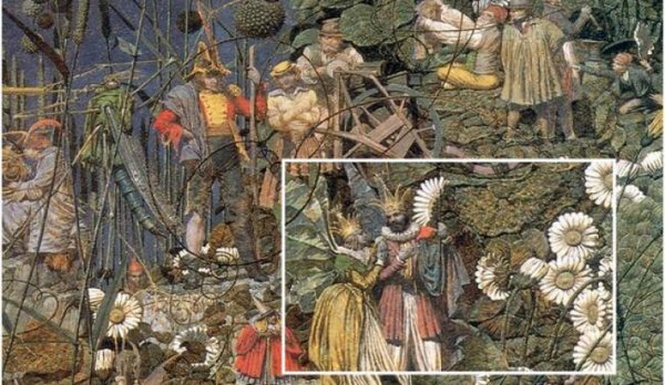 Ричард Дадд спящая Титания