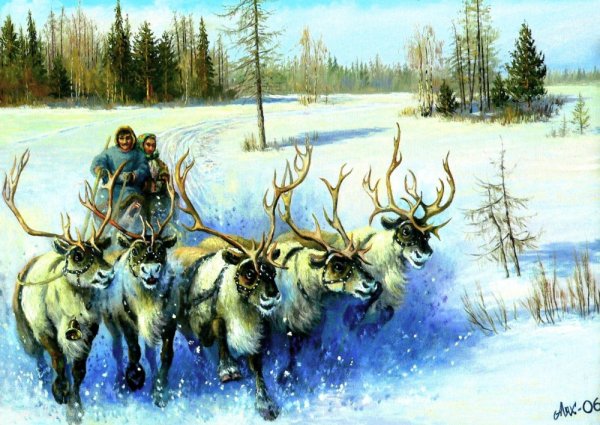 Картины Северное сияние Андрей Лях