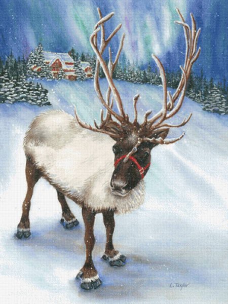 Северный олень живопись