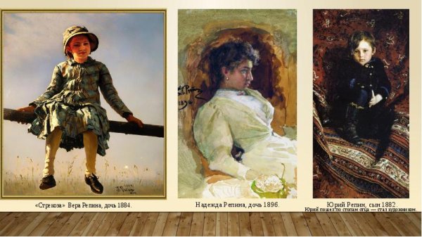 Репин Илья Ефимович семейный портрет Деларовых