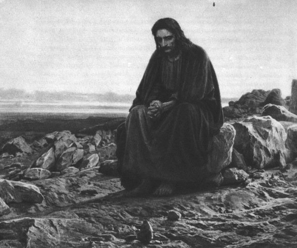 Христос в пустыне Крамской