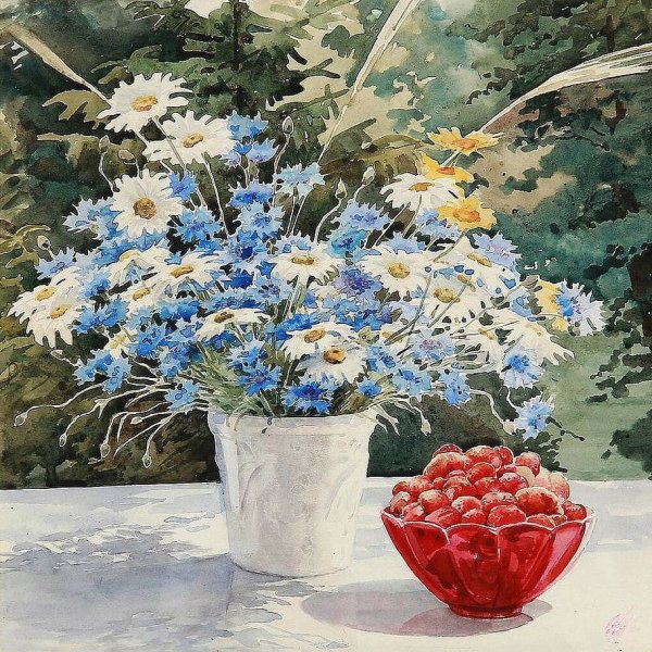 Акварели Великой княгини Ольги Александровны Романовой