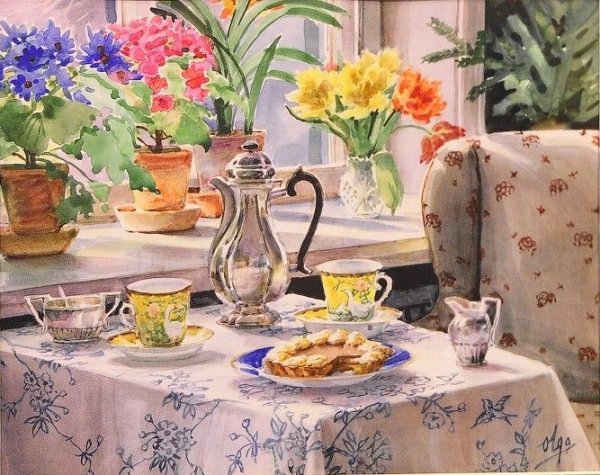 Акварели Великой княгини Ольги Александровны Романовой