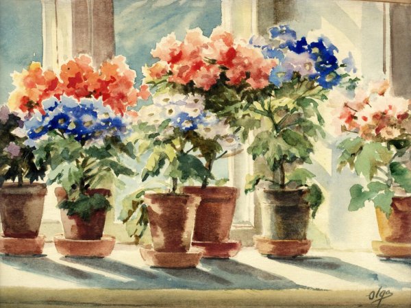 Цветы Великой княгини Ольги Александровны Романовой