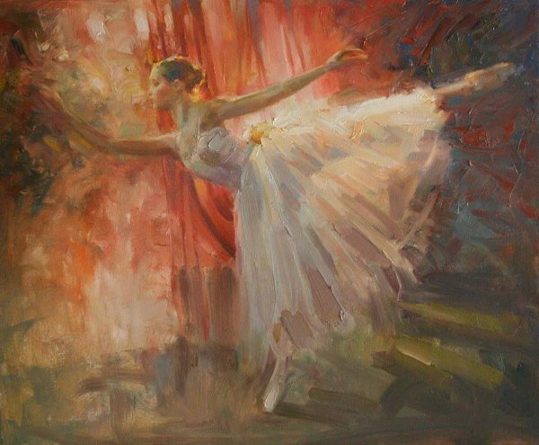 Художник Минаев Сергей картина маленькая балерина
