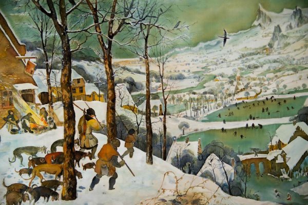 Питер брейгель охотники на снегу