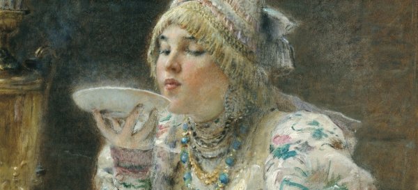 Константин Маковский чаепитие