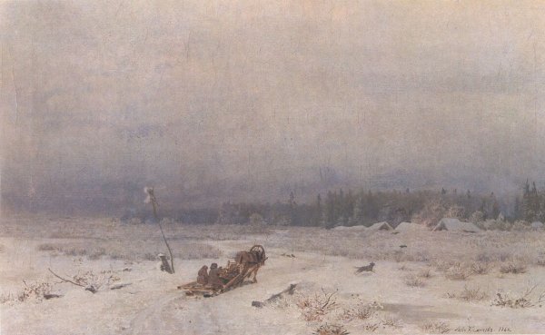 Алексей Саврасов зимний пейзаж