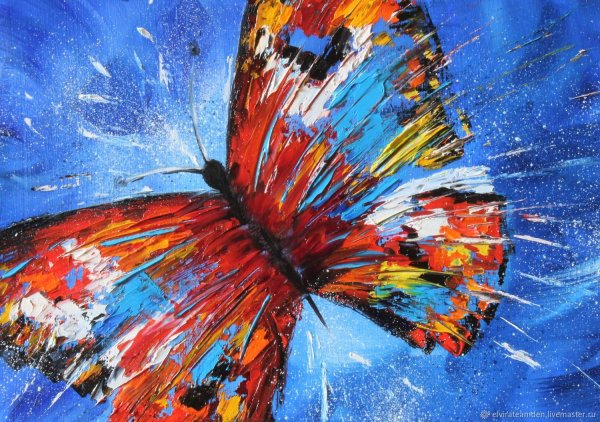 Абстрактная живопись бабочки