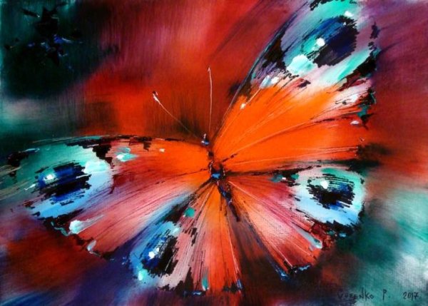 Художник Павел Гузенко бабочки