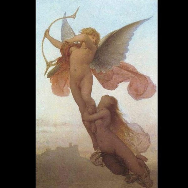 Купидон и Психея картина Давида