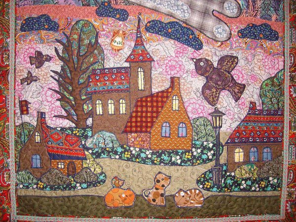 Лоскутные картины лоскутное шитье пэчворк Владимир Бунов