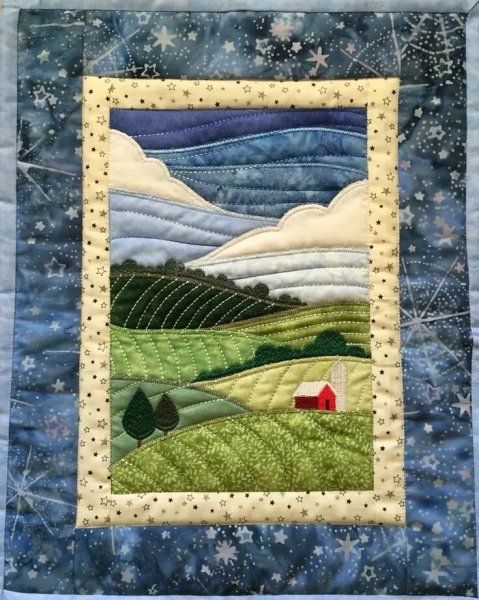 Лоскутные картины Карен Экмайер